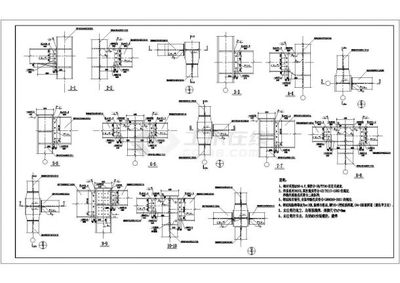 某建筑工程钢结构平台设计cad详细结构施工图