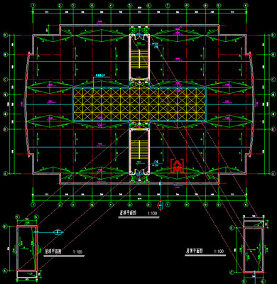 六层框架宿舍楼建筑结构CAD施工图纸+工程造价+工程量概预算方案